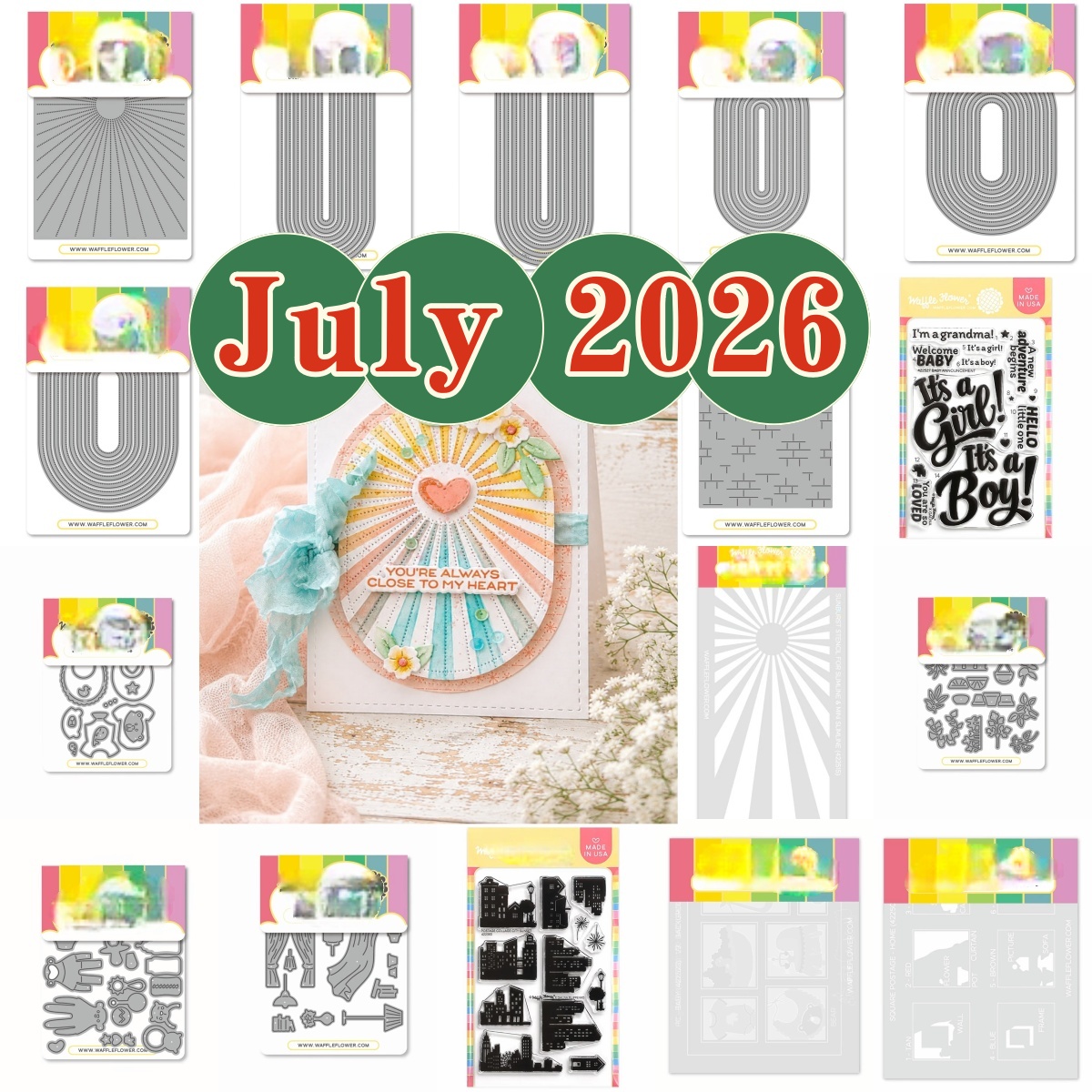 Food Box Baby - Julio 2026: Troqueles de corte de