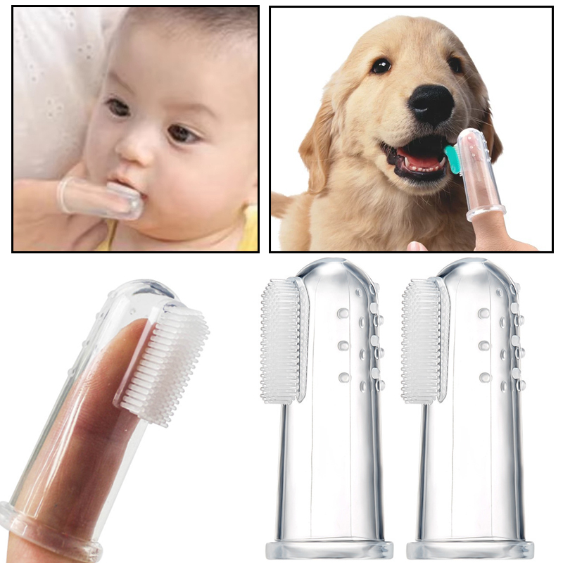 Baby Food Dogs - Cepillo de Dientes de Silicona Suave
