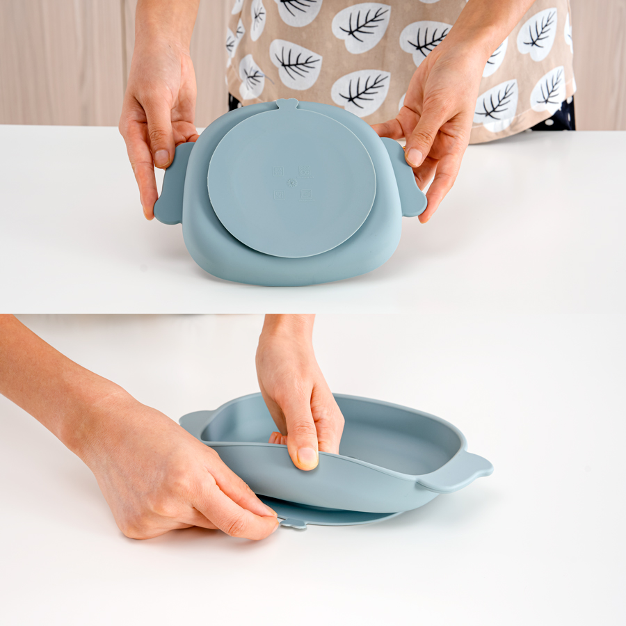 Baby Food Dogs - Plato de silicona de grado alimenticio