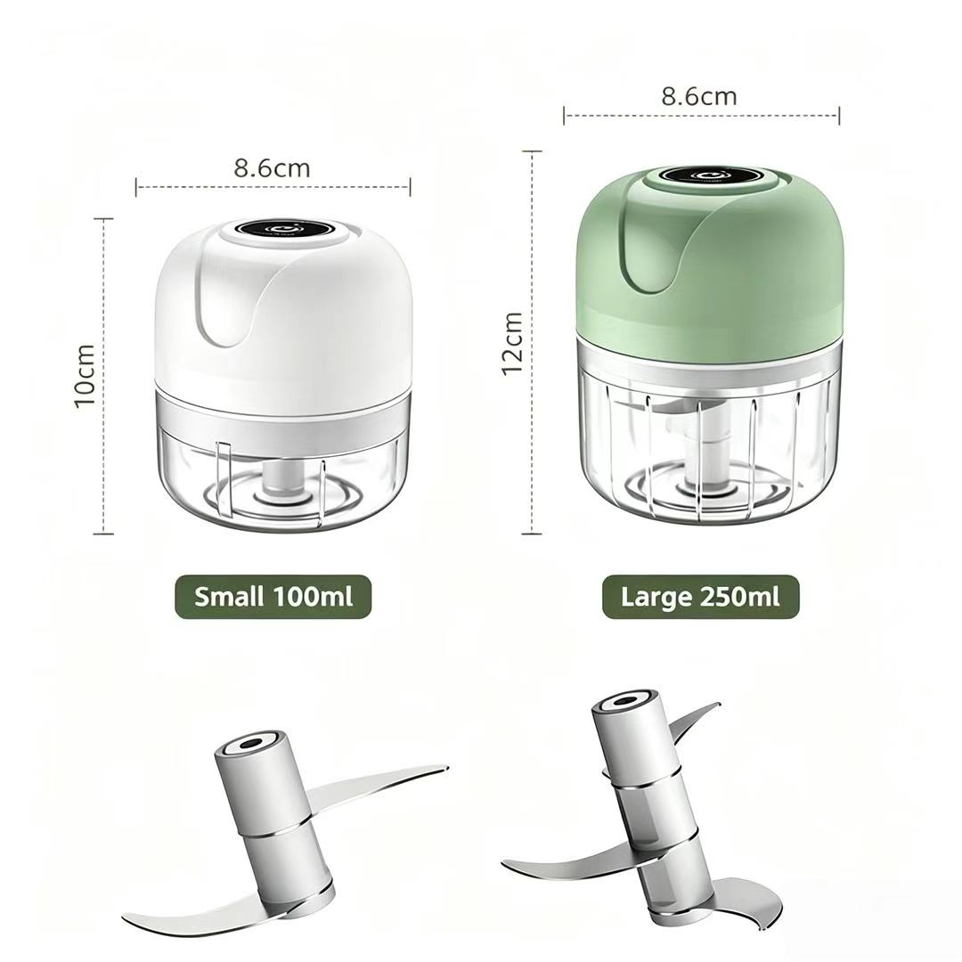 Baby Food Processor - Picadora de Ajo Eléctrica Recargable por