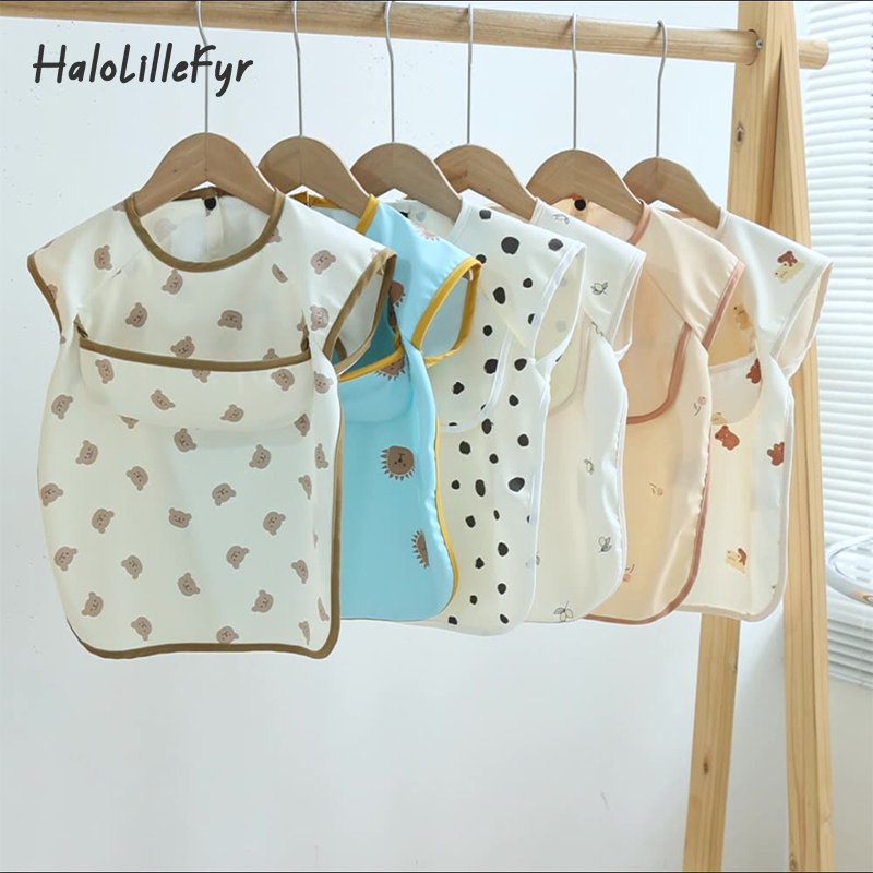Baby Food Apron - Baberos sin mangas para bebé, tela