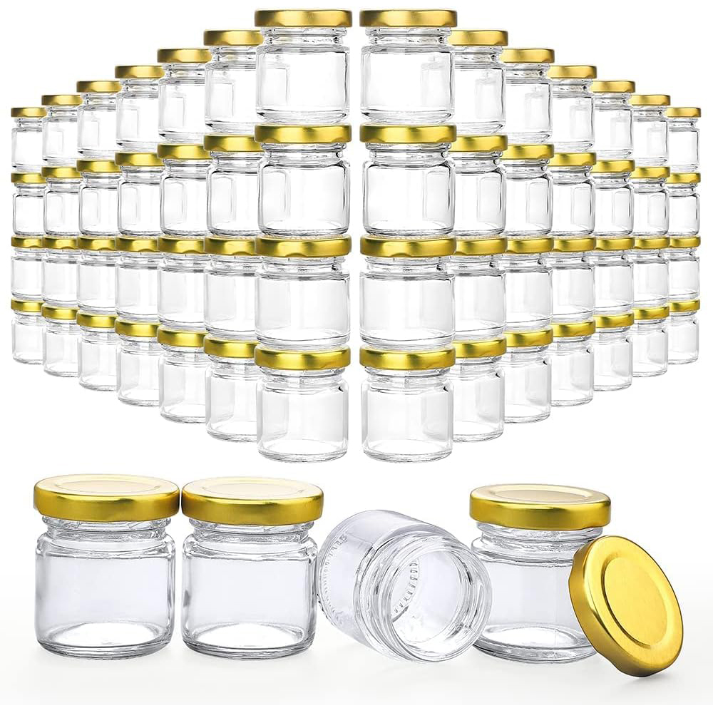 Baby Food Jars Glass - Frascos de vidrio pequeños con tapas,