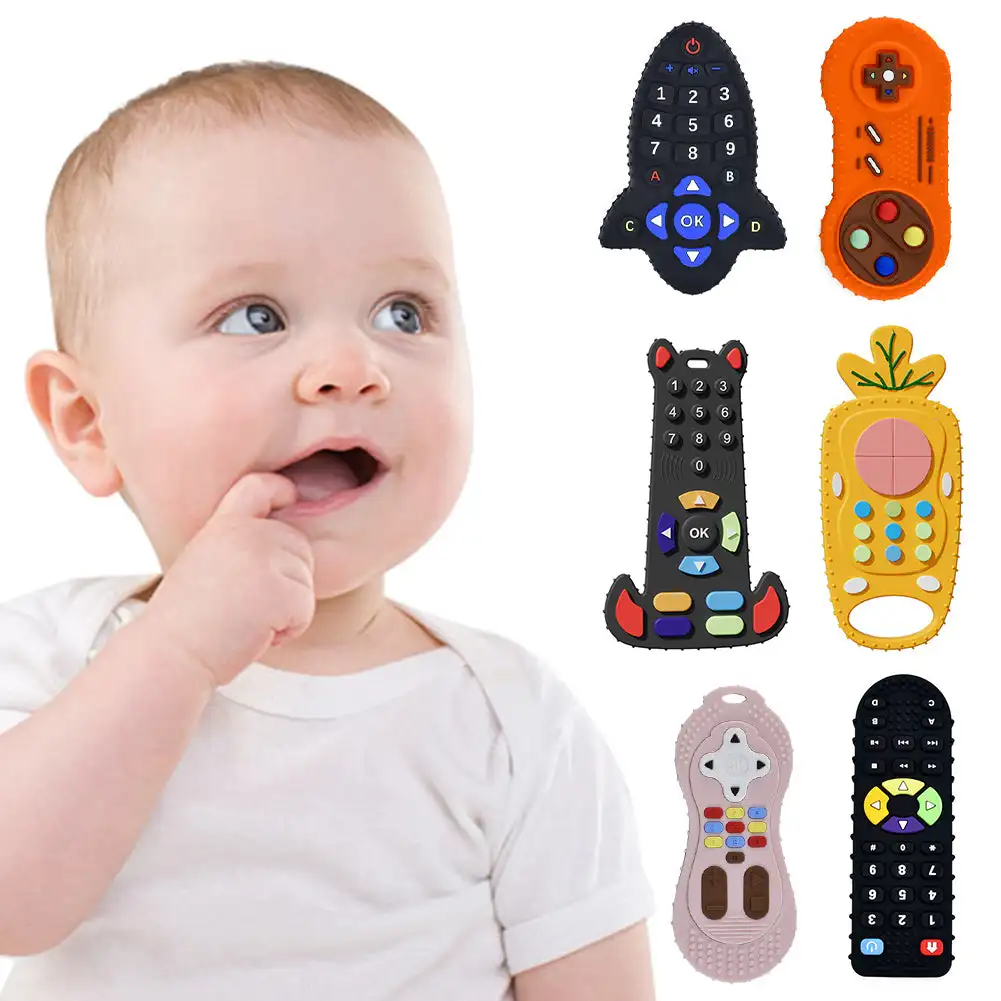 Baby Food Teether - Mordedor de silicona para bebé, juguetes