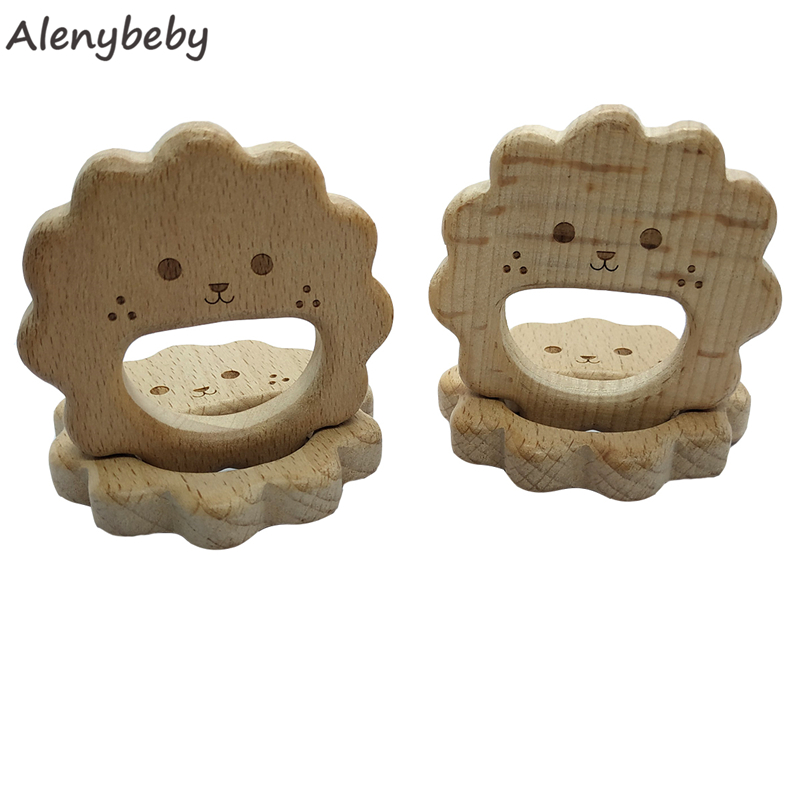 Baby Food Organic - Mordedor de madera Natural con forma