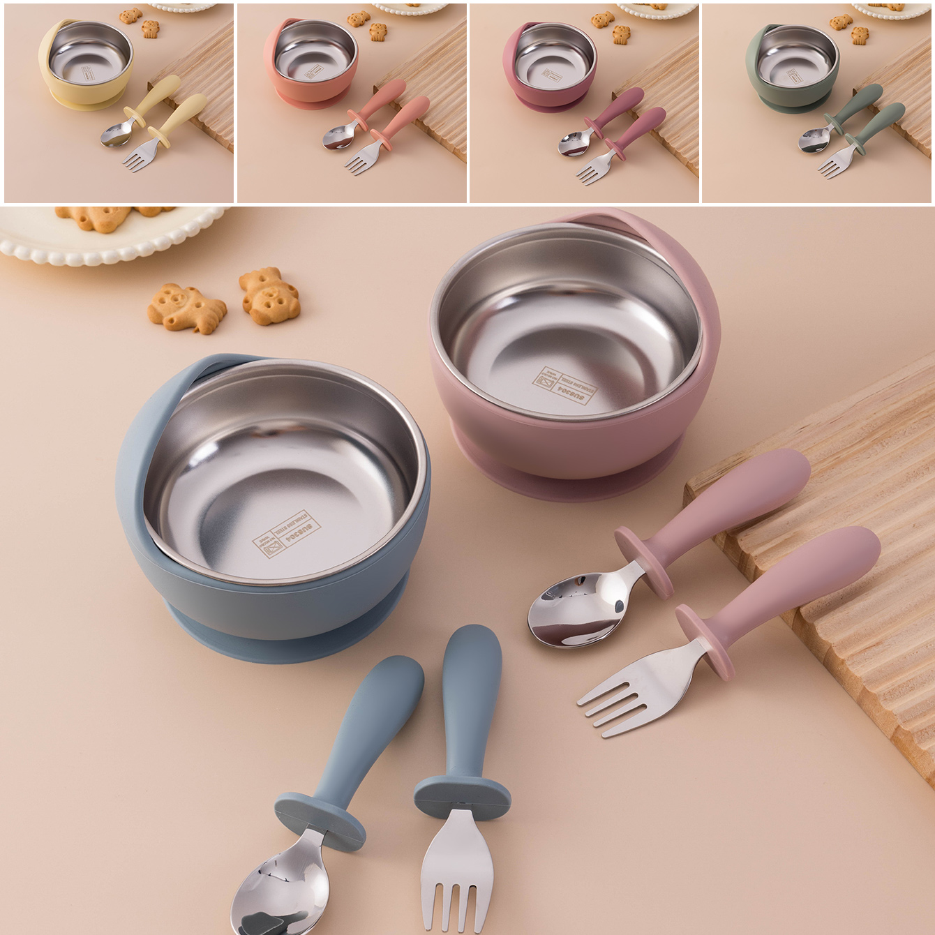 Self Feed Spoon - Color niños 3 uds juego de