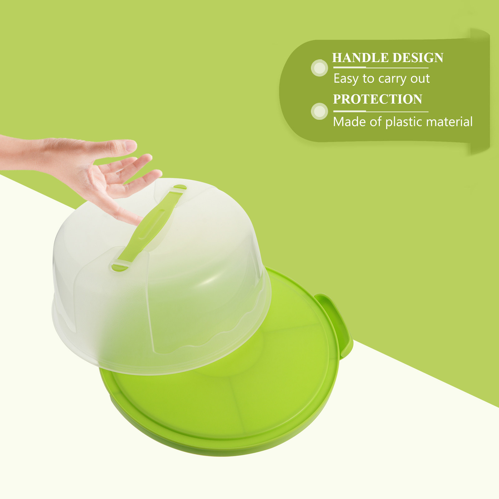 Baby Food Container - Caja Redonda Transparente de Plástico de