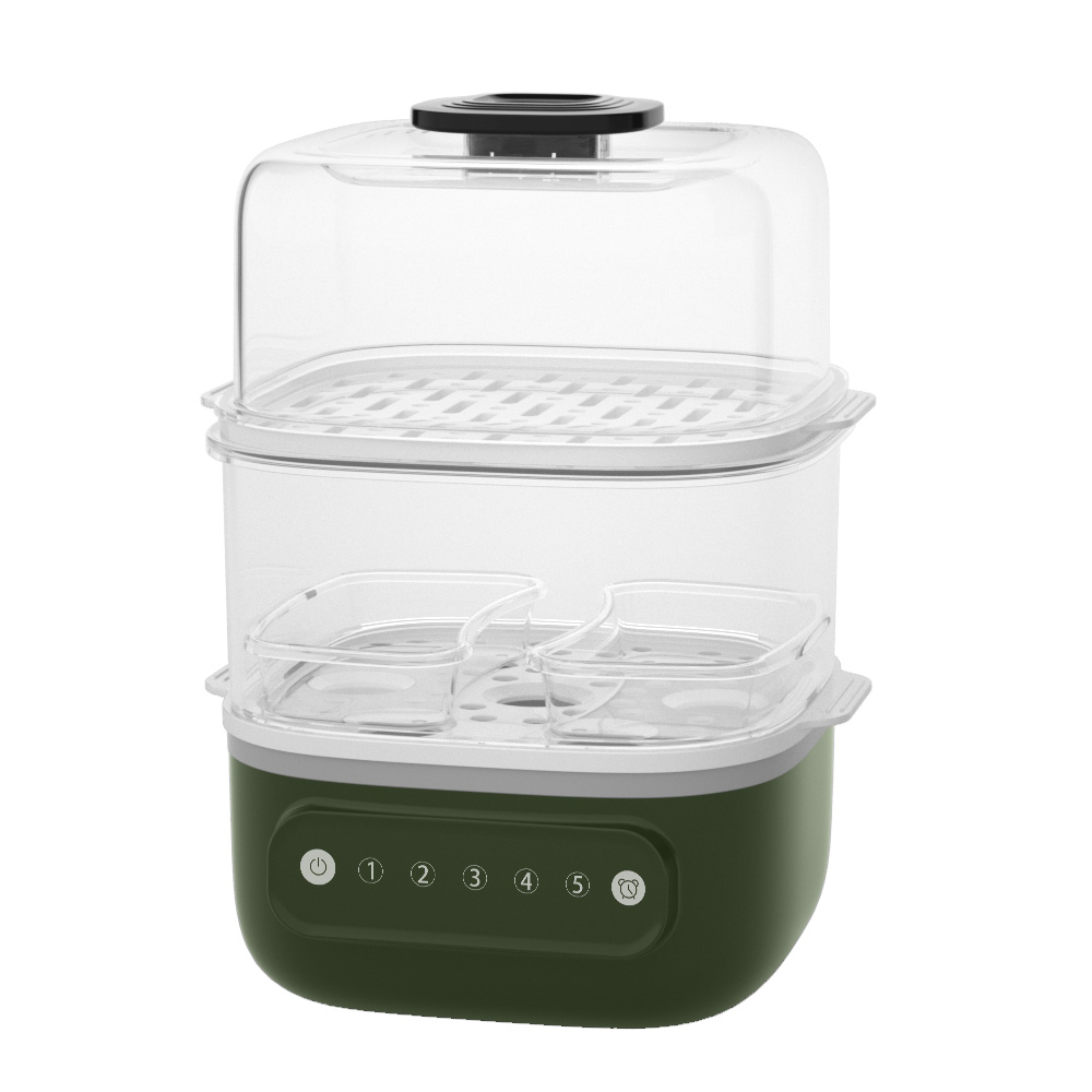 Baby Food Maker And Steamer - Vaporera Eléctrica de 2 Niveles Personalizable