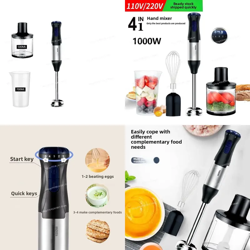 Baby Food Blender - Batidora de Inmersión Manual de 110V