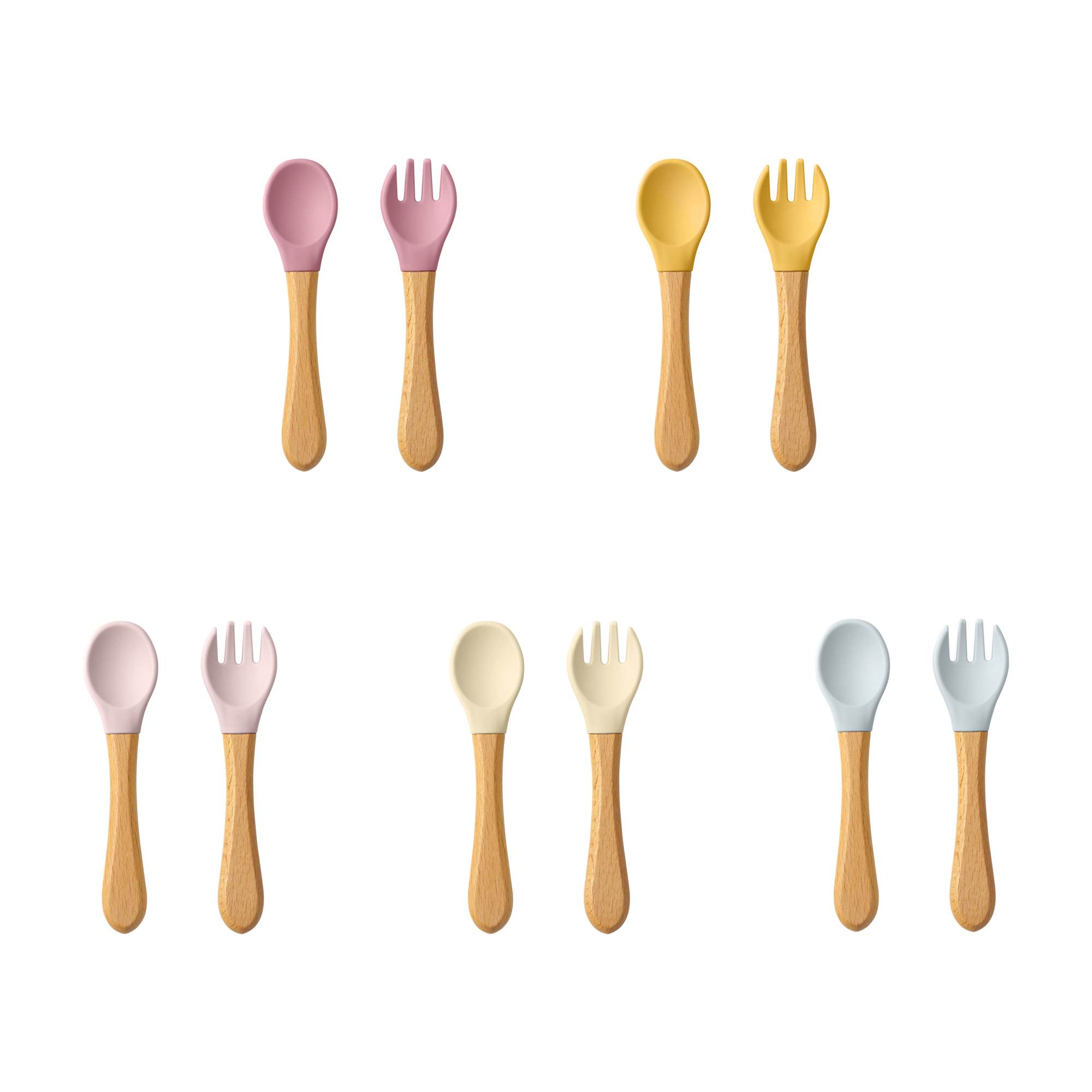 Baby Food Utensil - Juego de utensilios de cucharas de