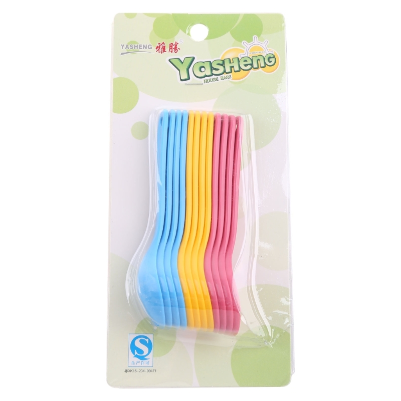 Baby Food Utensil - Juego de cucharas de plástico para