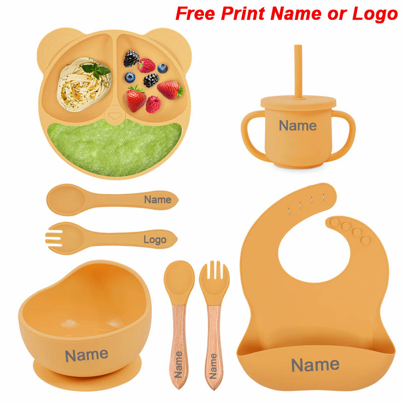 Baby Food Utensil - Juego de alimentación de silicona para