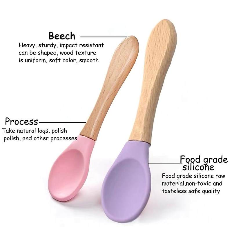 Cuchara de madera de silicona  - Baby Food Organic reseña y precio