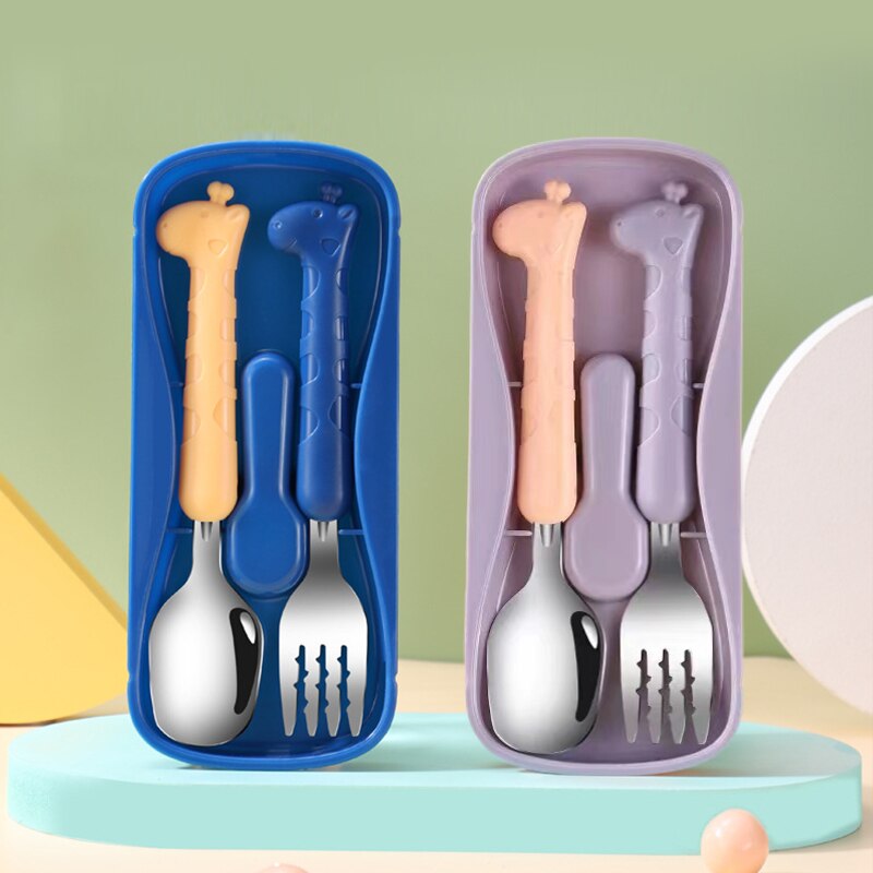 2 uds., vajilla para niños, cu - Baby Food Utensil reseña y precio