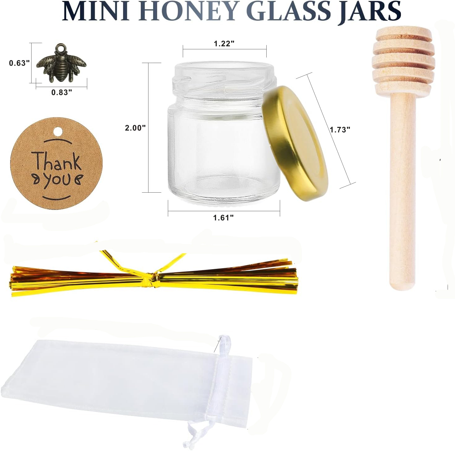 Mini tarros de miel de vidrio  - Baby Food Jars Glass reseña y precio