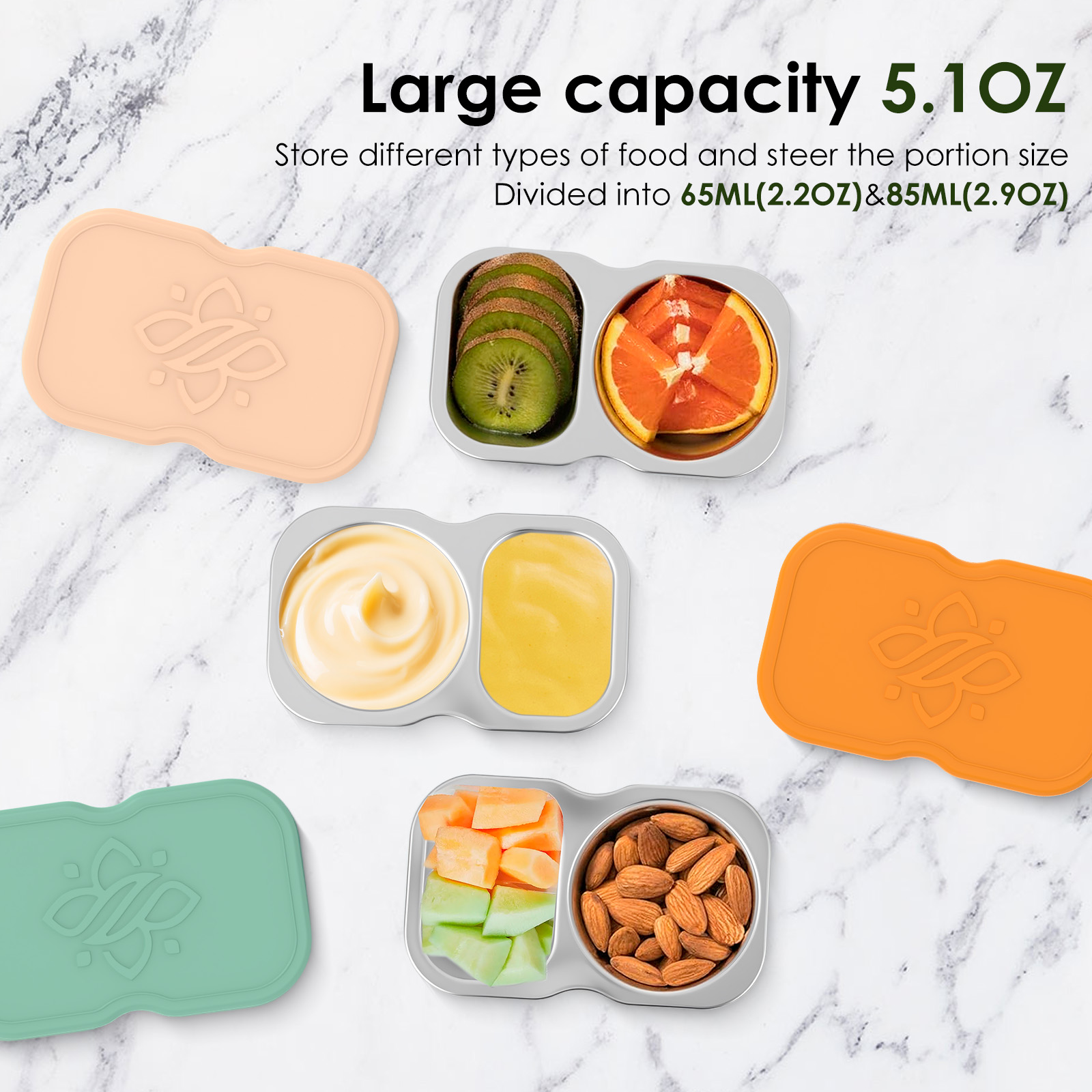 Juego de 3 Recipientes para Co - Snack Container Travel reseña y precio