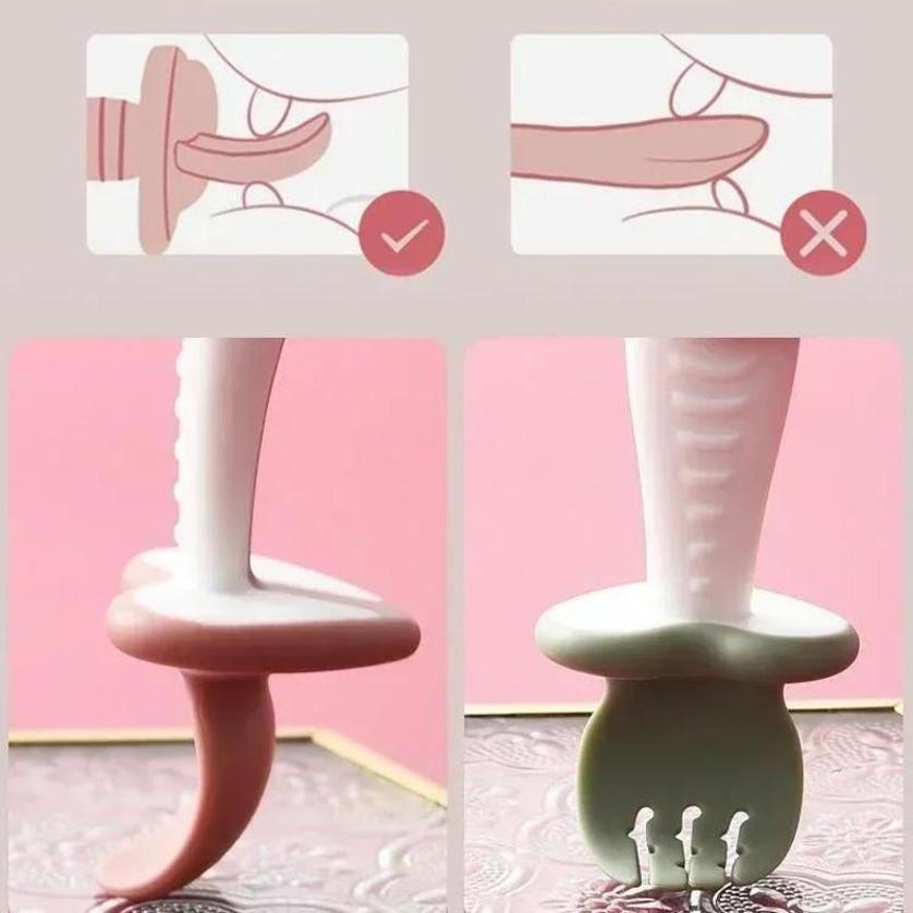 Cuchara y tenedor para bebé, j - Baby Food Utensil reseña y precio