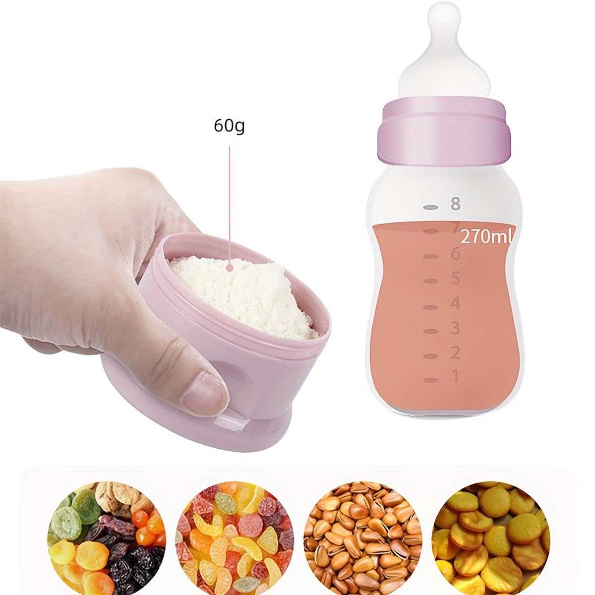 Contenedor de leche en polvo p - Snack Container Travel reseña y precio