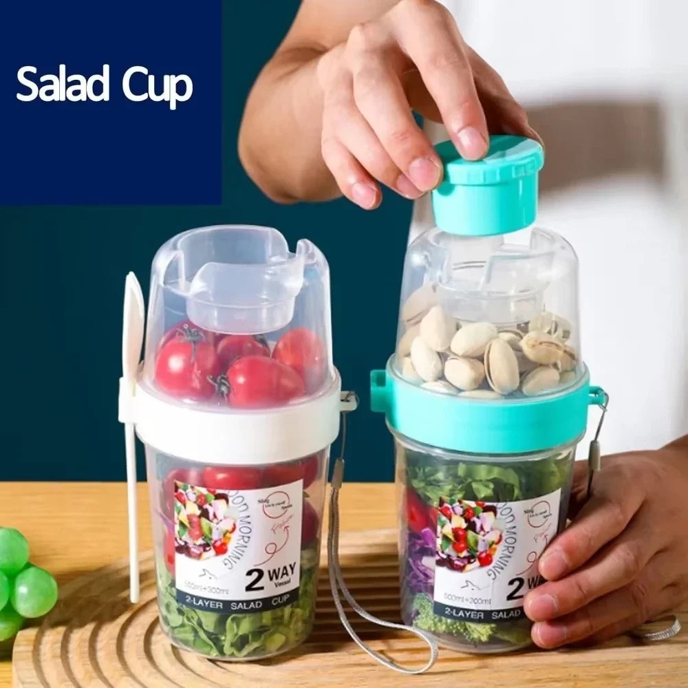 Taza de ensalada portátil, taz - Snack Container Travel reseña y precio