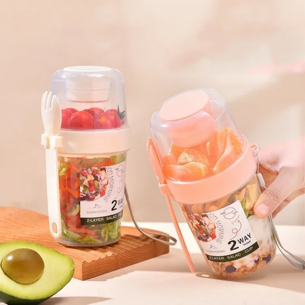 Taza de ensalada portátil, taz - Snack Container Travel reseña y precio