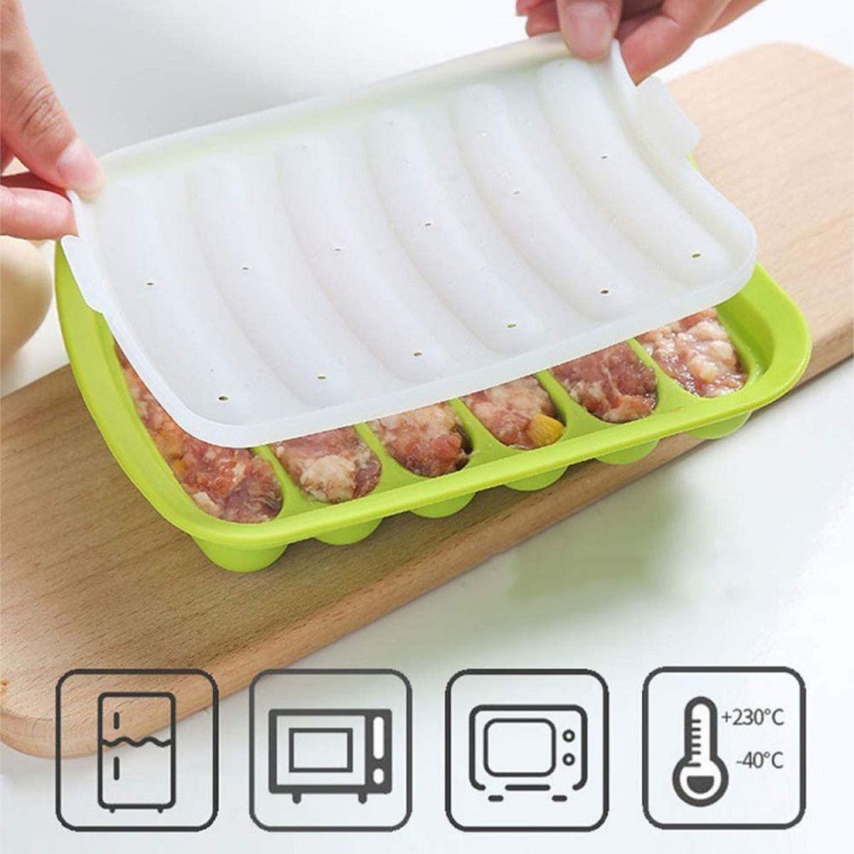 Molde de salchicha de silicona - Baby Food Dogs reseña y precio