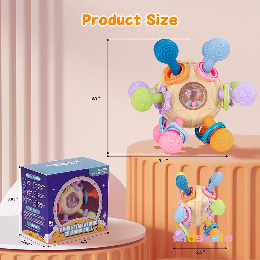 Juguete de bola multi sensoria - Baby Food Teether reseña y precio