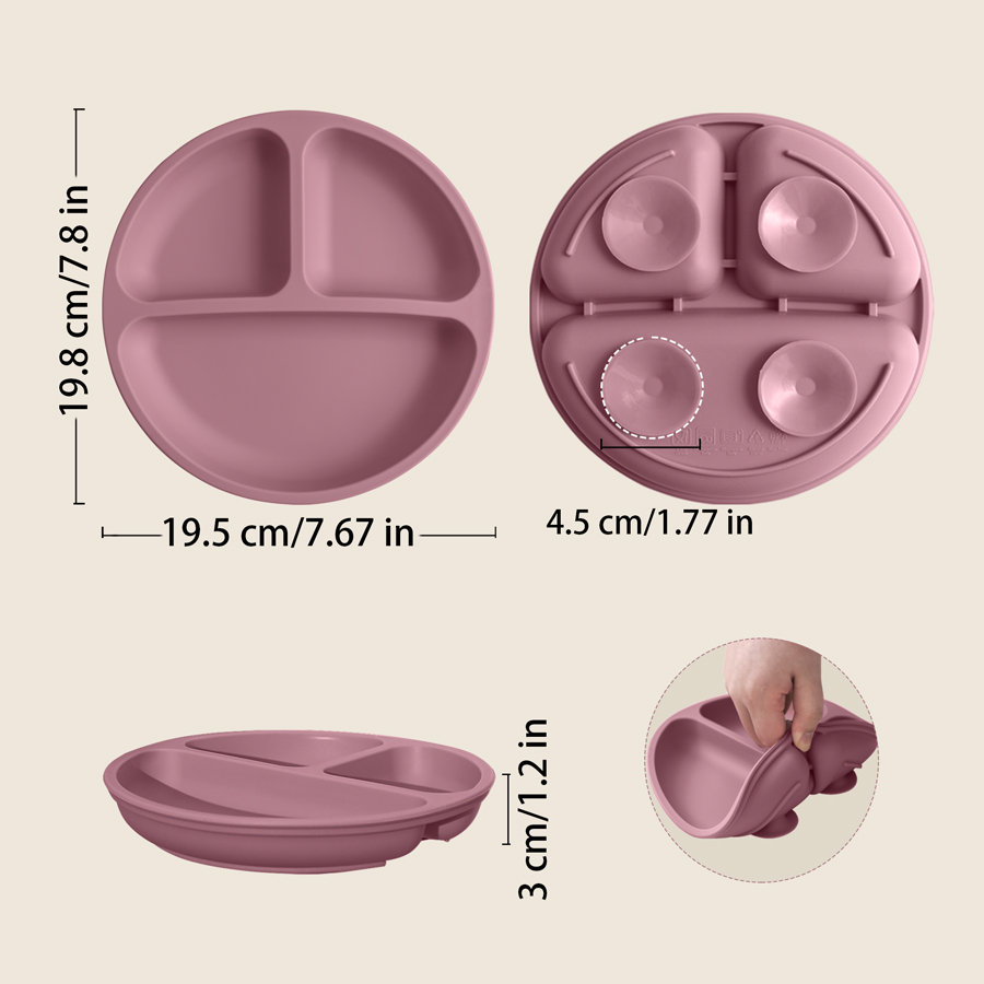 Plato de comedor de silicona c - Baby Food Utensil reseña y precio