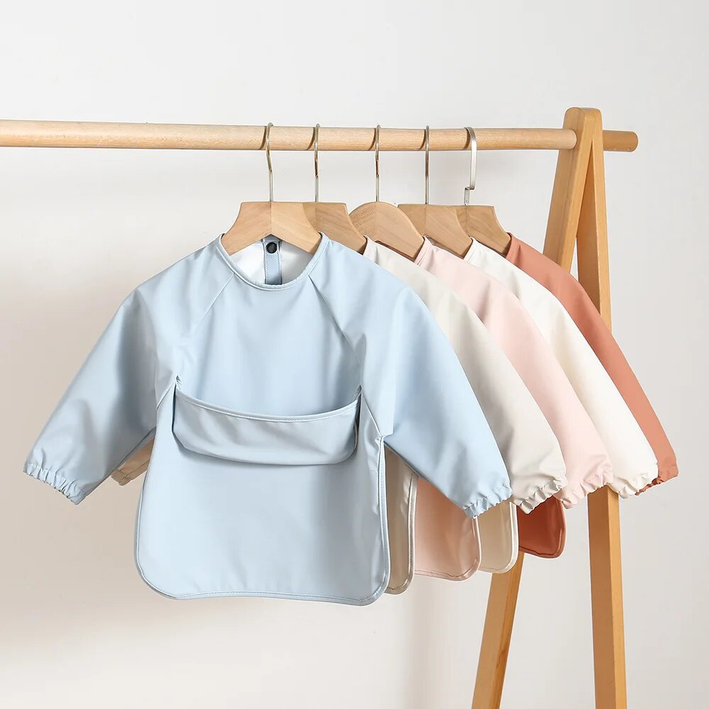 Delantal de manga larga para b - Baby Food Apron reseña y precio