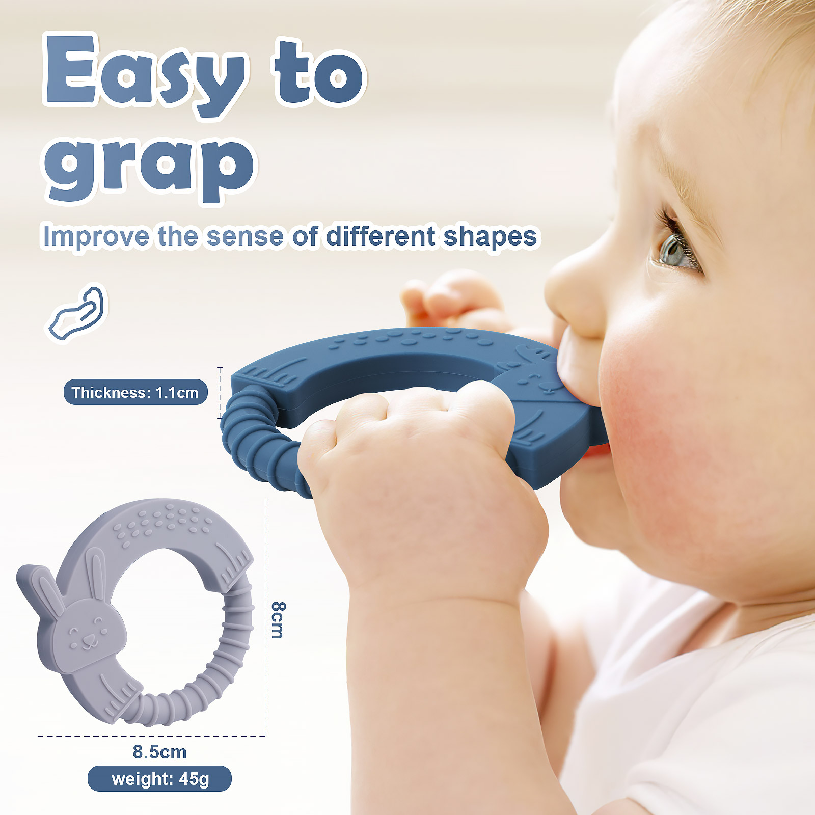 Mordedor de silicona con forma - Baby Food Organic reseña y precio