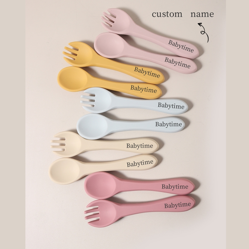 Cuchara y Tenedor de Silicona  - Baby Food Utensil reseña y precio