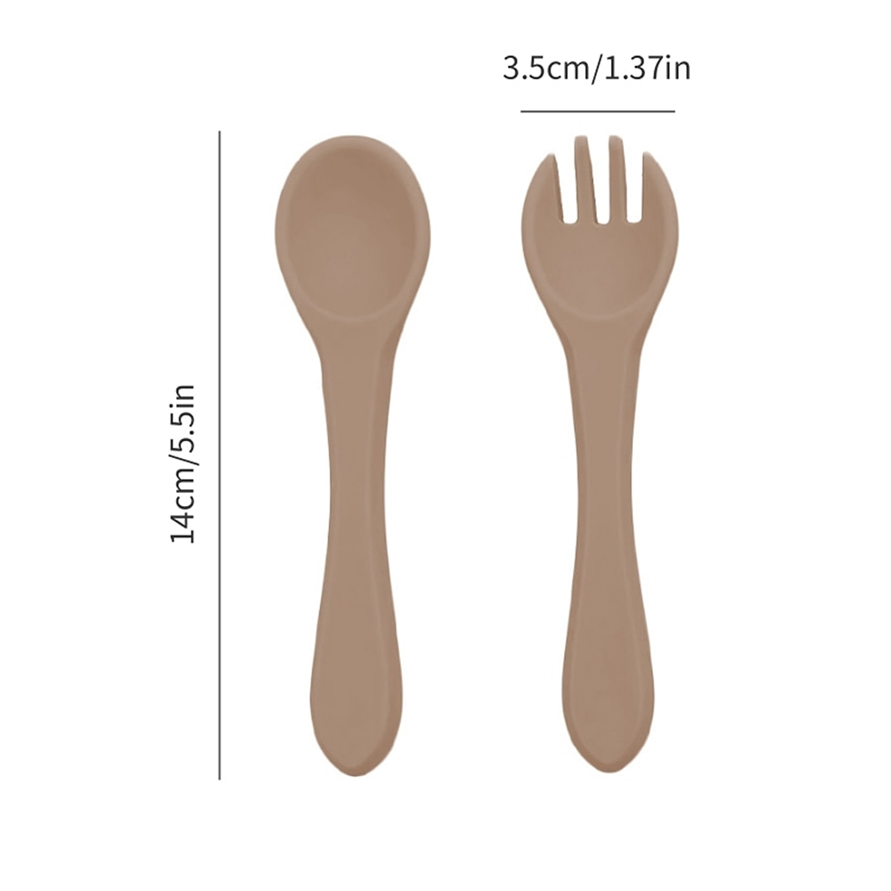 Cuchara y Tenedor de Silicona  - Baby Food Utensil reseña y precio