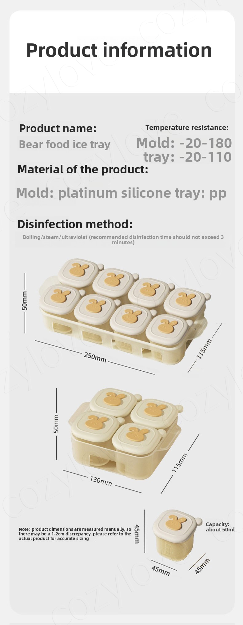 Bandejas Portátiles para Conge - Baby Food Hero reseña y precio