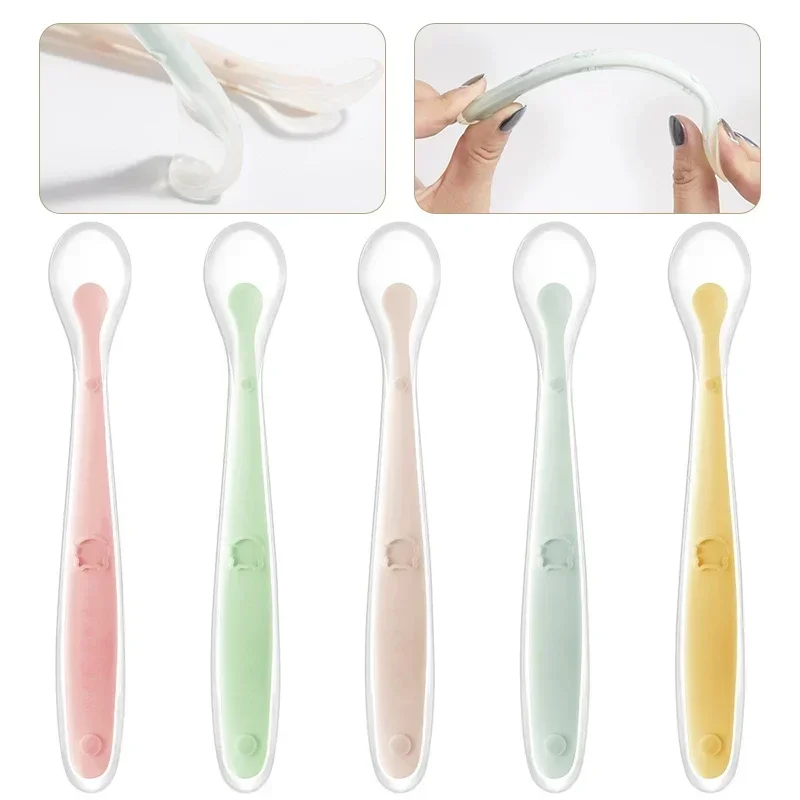 Cuchara de silicona suave para - Baby Food Utensil reseña y precio