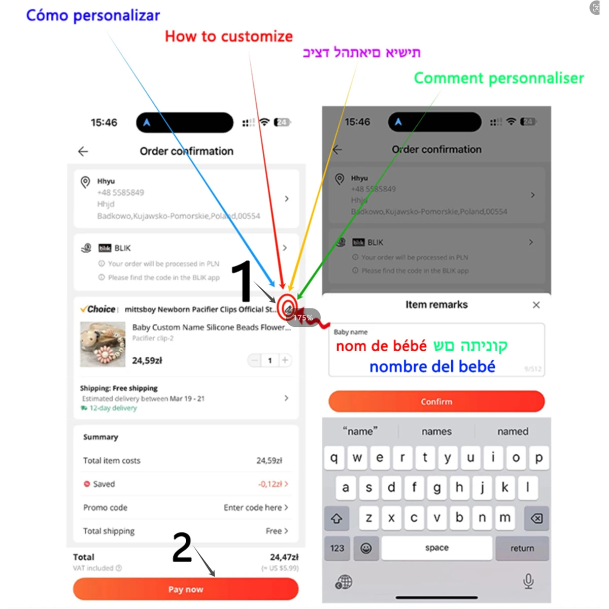 Nuevo nombre personalizado, pu - Baby Food Teether reseña y precio