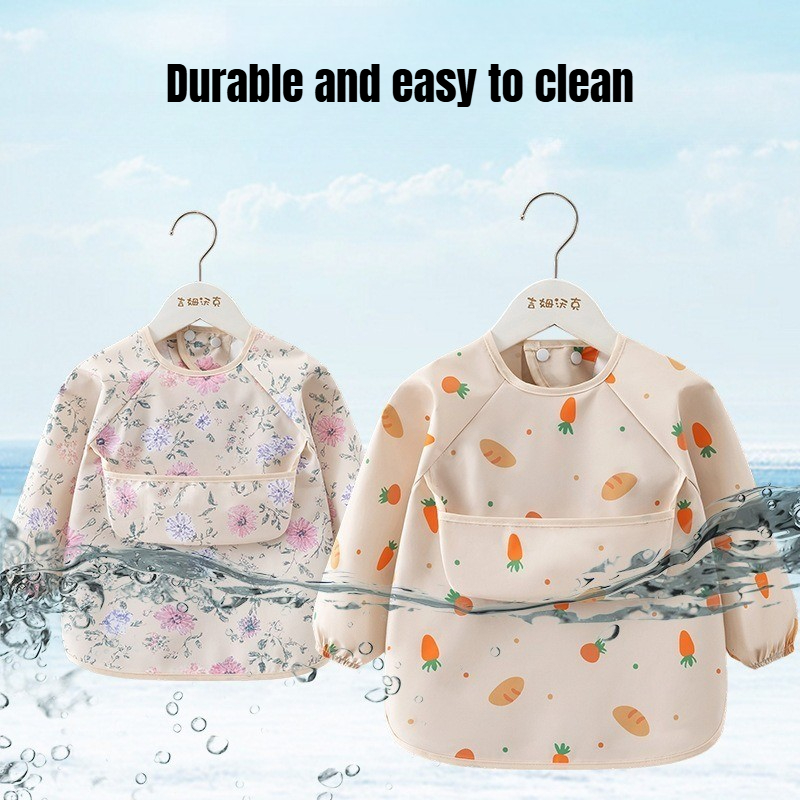 1 unidad de babero impermeable - Baby Food Apron reseña y precio