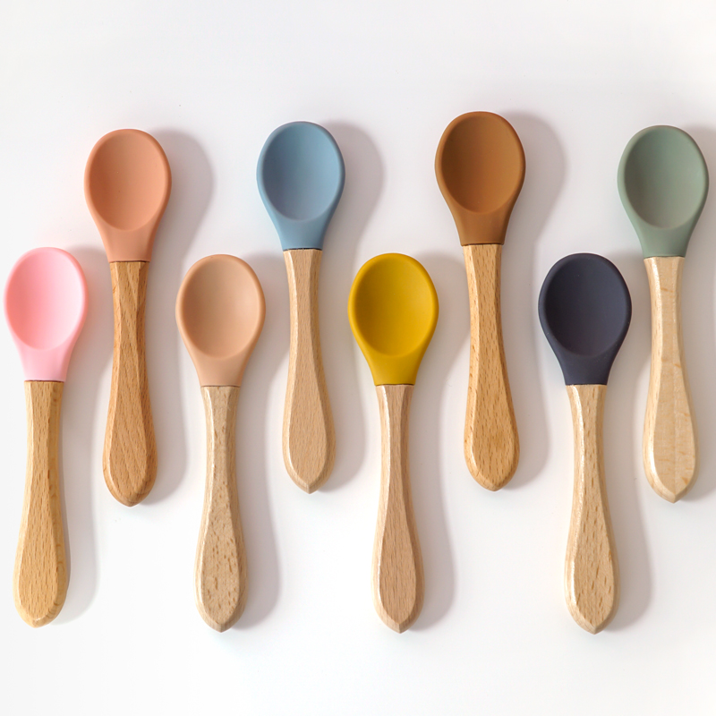 Cuchara de silicona con mango  - Baby Food Utensil reseña y precio