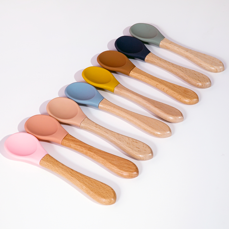 Cuchara de silicona con mango  - Baby Food Utensil reseña y precio