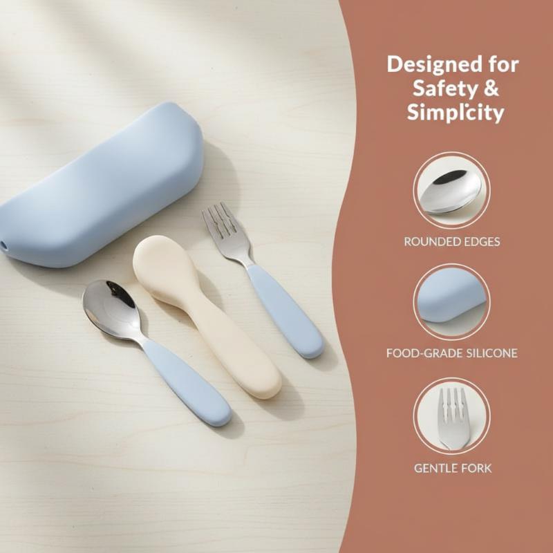 Juego de cuchara y tenedor de  - Self Feed Spoon reseña y precio