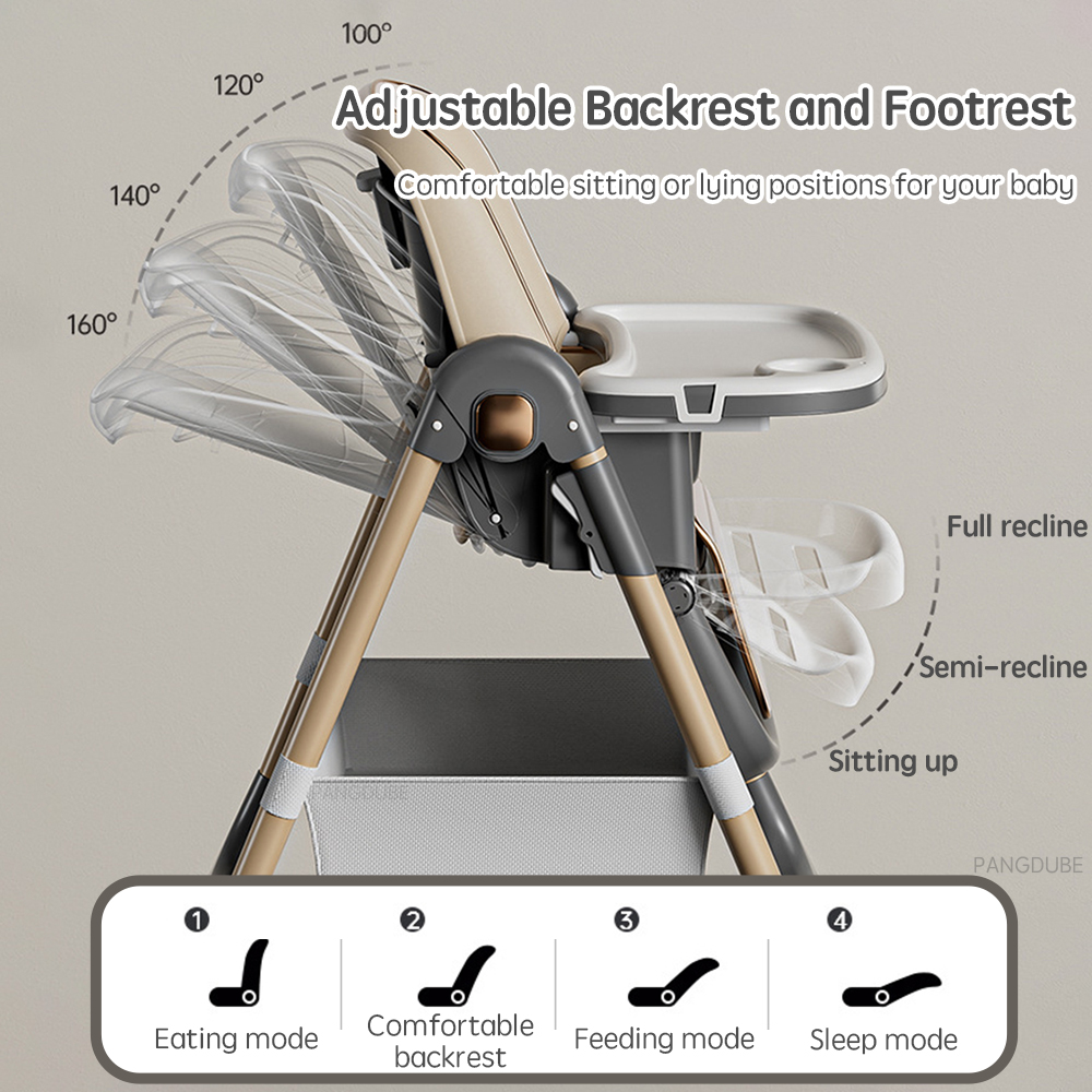 PANGDUBE Silla alta ajustable  - Baby Food Chart reseña y precio