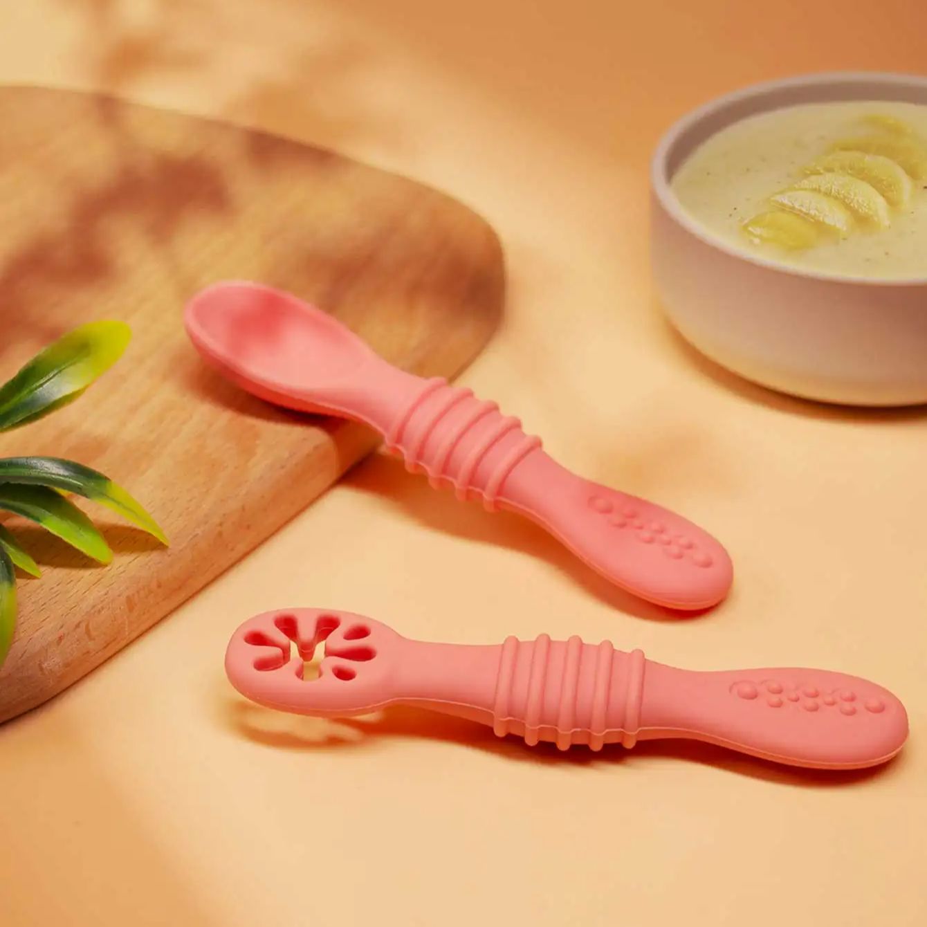 Cuchara adhesiva de silicona p - Self Feed Spoon reseña y precio