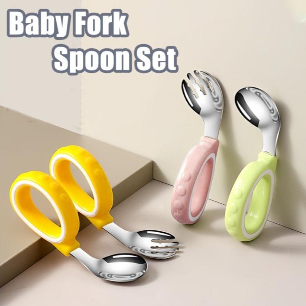 Juego de Cuchara y Tenedor de  - Self Feed Spoon reseña y precio