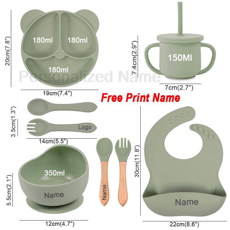 Juego de alimentación de silic - Baby Food Utensil reseña y precio