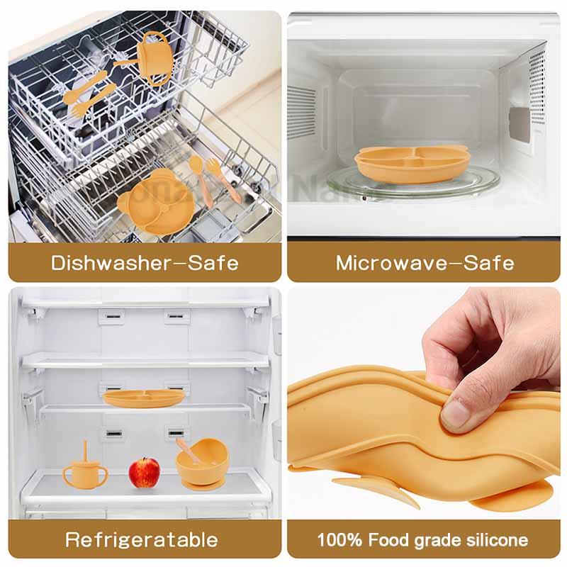 Juego de alimentación de silic - Baby Food Utensil reseña y precio
